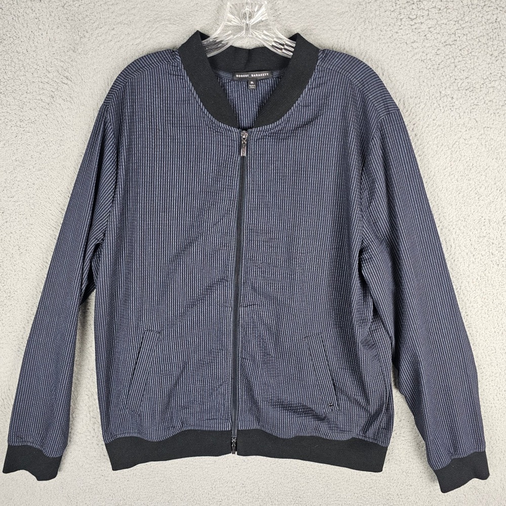Robert Barakett Nirim LS Zip Bomber Jacket Mens XL Full Zip Coolmax Stretch